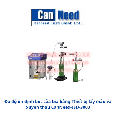 Đo độ ổn định bọt của bia bằng Thiết bị lấy mẫu và xuyên thấu CanNeed-ISD-3000